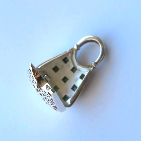 Handbag Sterling Silver Pendant Locket - Picture 8 of 9